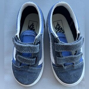 Vans Old Skool blue velcro sneakers